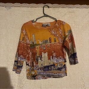 Women's Long Sleeve Graphic Top